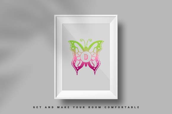Merissa Monogram Font PNG with transparent background - Preview 1