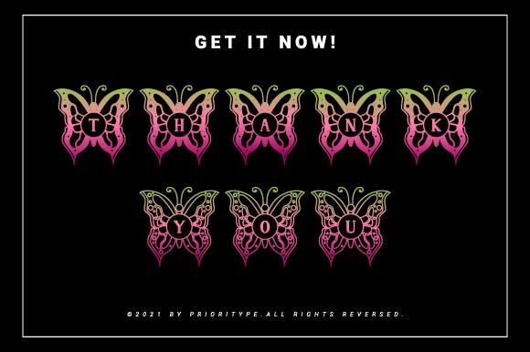 Merissa Monogram Font PNG with transparent background - Preview 5