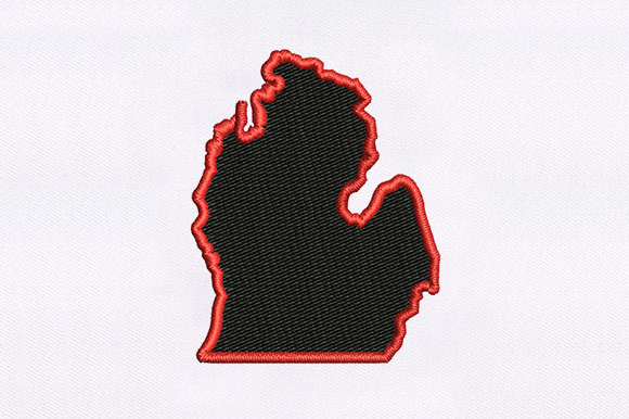 Michigan State Map Design