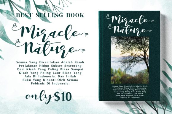 Miracle Nature Font PNG with transparent background - Preview 2
