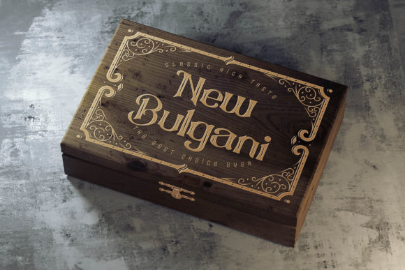 New Bulgani Font PNG with transparent background - Preview 2