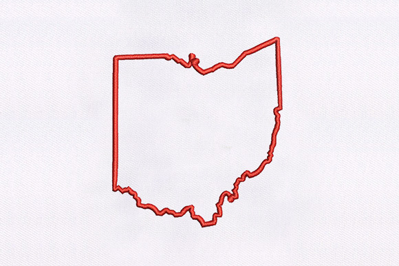 Ohio Map Outline Design