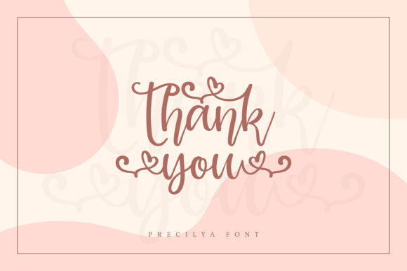 Precilya Font PNG with transparent background - Preview 5
