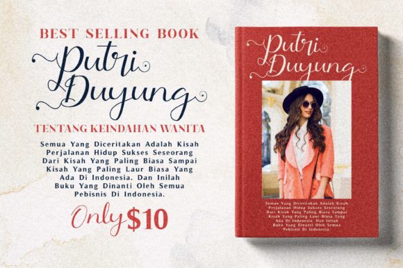 Putri Duyung Font PNG with transparent background - Preview 2