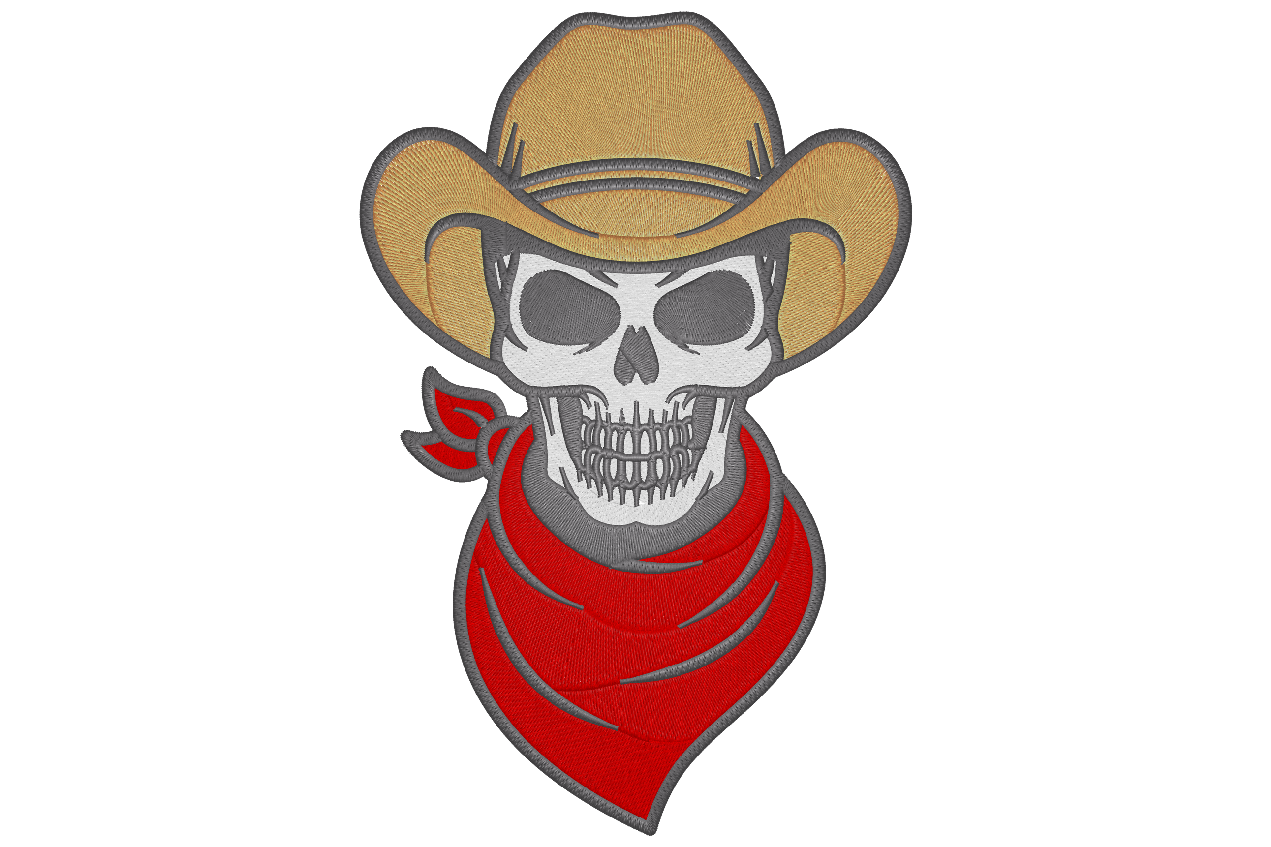 Skull American Frontier Cowboy