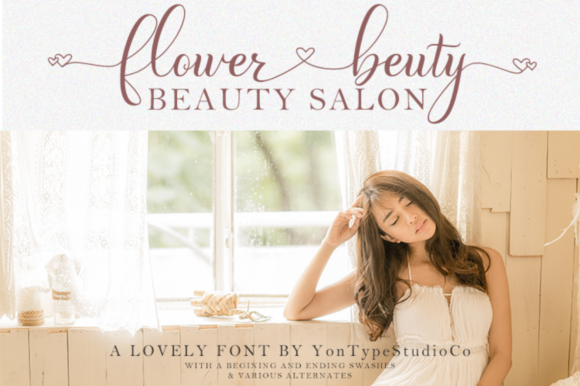 Fabella Flower Font - Preview 4