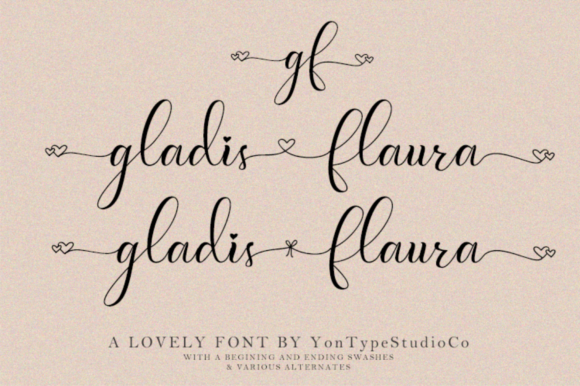 Fabella Flower Font - Preview 6