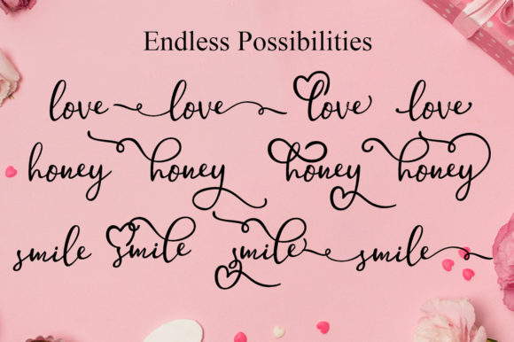 Hollymoon Font PNG with transparent background - Preview 1
