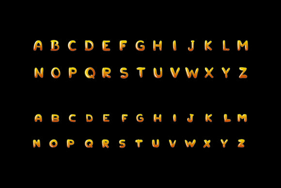 Kartoon Movie Font PNG with transparent background - Preview 1
