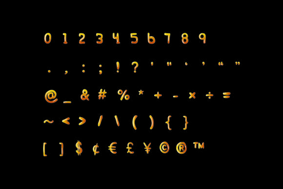 Kartoon Movie Font PNG with transparent background - Preview 2
