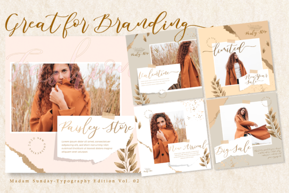 Madam Sunday Font PNG with transparent background - Preview 2