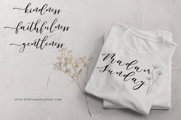 Madam Sunday Font PNG with transparent background - Preview 3