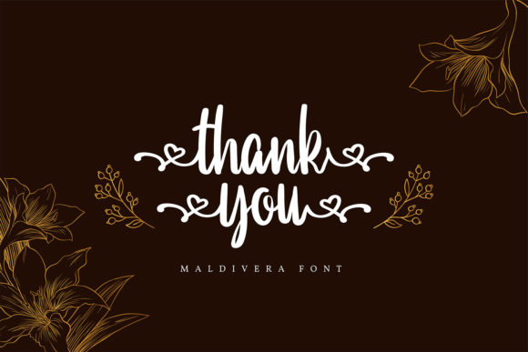 Maldivera Font PNG with transparent background - Preview 5