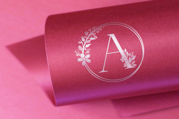 Monogram Sakura Font PNG with transparent background - Preview 3