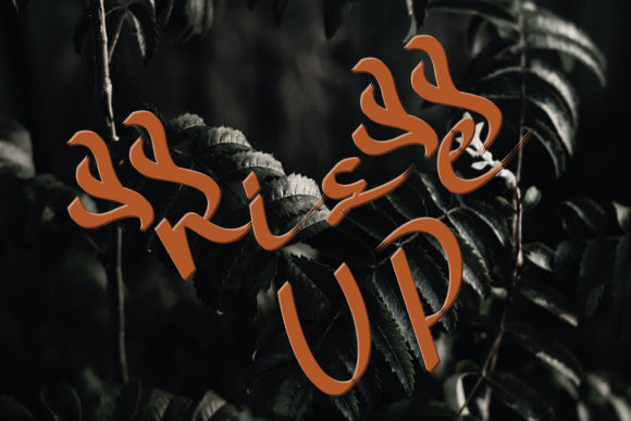 Onfire Font PNG with transparent background - Preview 2