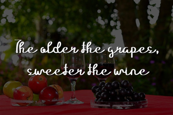 Purple Grapes Font PNG with transparent background - Preview 1