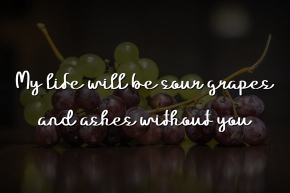 Purple Grapes Font PNG with transparent background - Preview 3