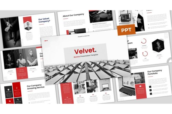 Preview of Velvet - Business PowerPoint Template PowerPoint template