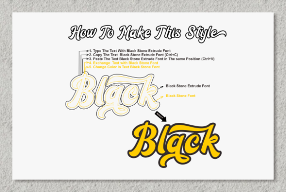 Black Stone Font - Preview 6