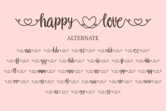 Happy Love Font - Preview 3