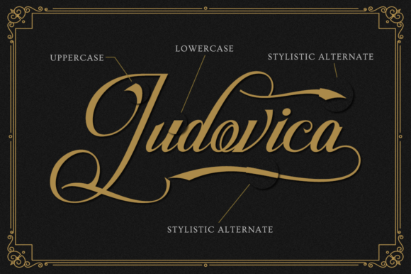 Ludovica Font PNG with transparent background - Preview 1