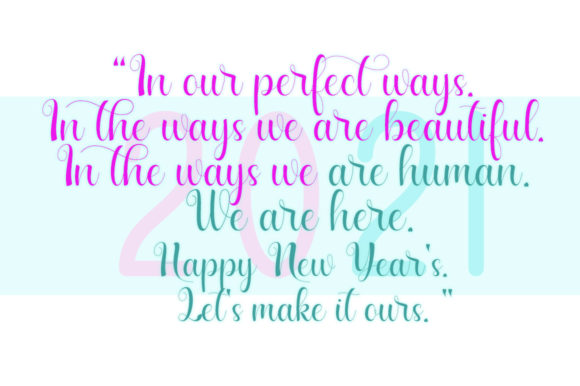 New Year New Chapter Font PNG with transparent background - Preview 3