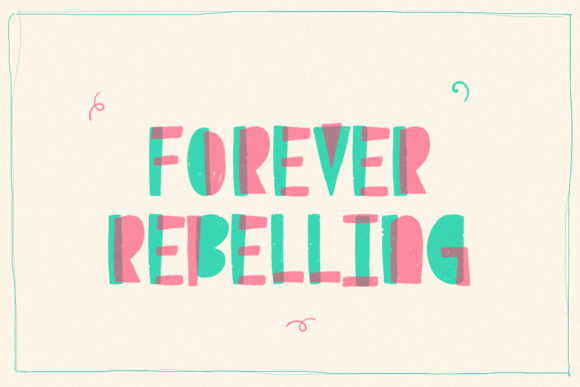 Punk Lover Font PNG with transparent background - Preview 1