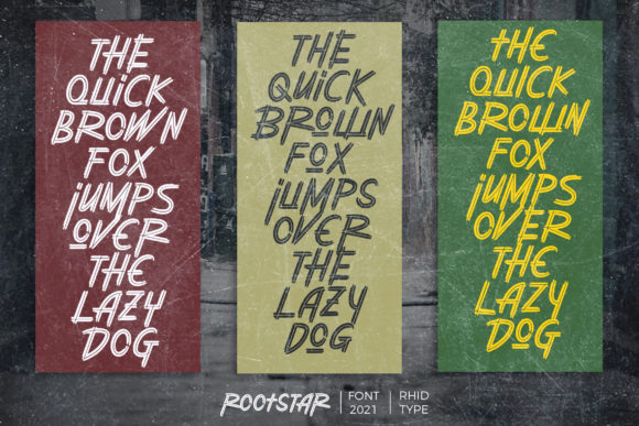 Rootstar Font PNG with transparent background - Preview 4