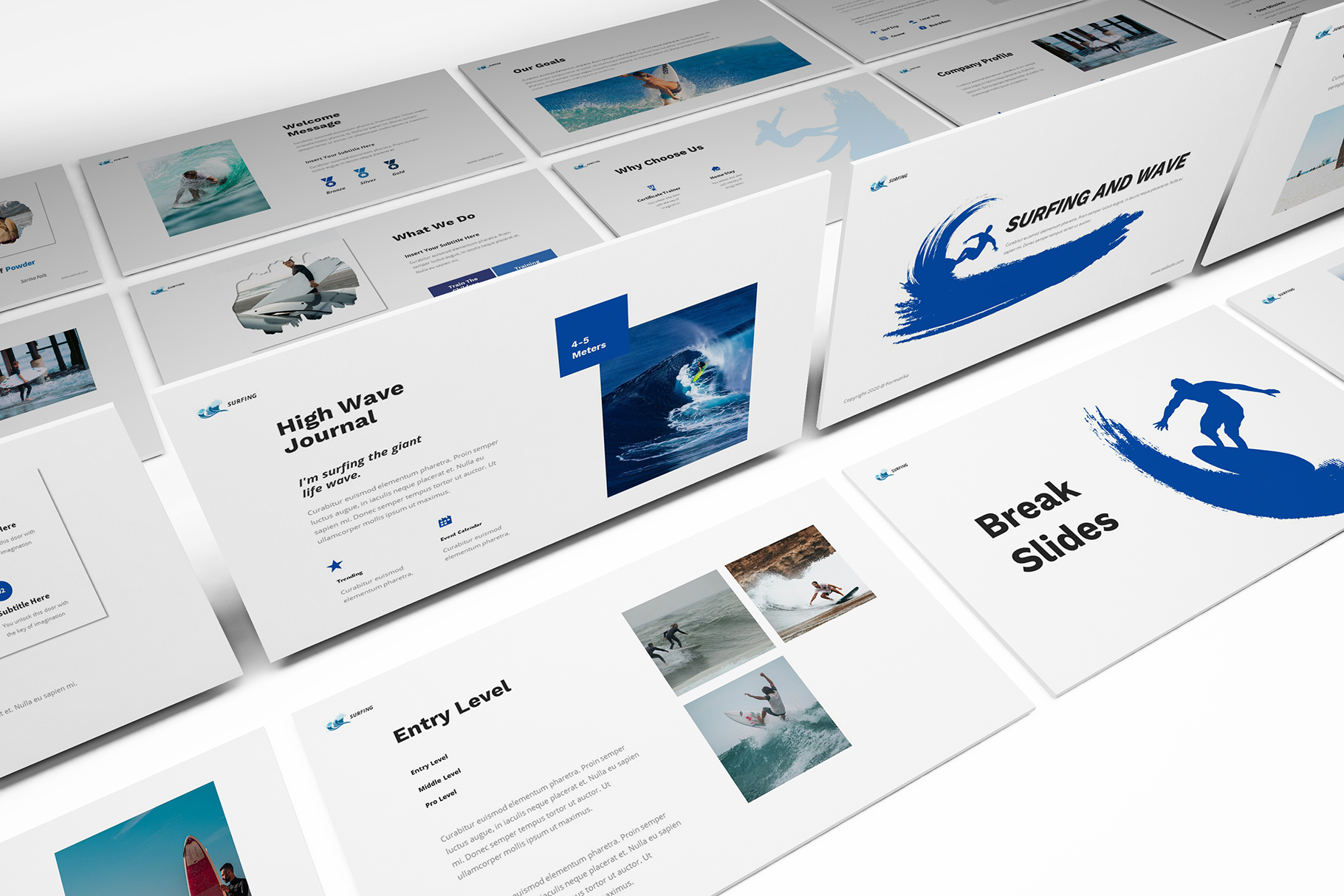 Surfing Google Slides Template Graphic by formatikastd · Creative Fabrica