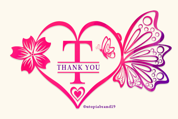 Butterflies Monogram Font - Preview 5