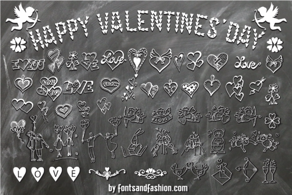 Happy Valentines Day Font - Preview 6