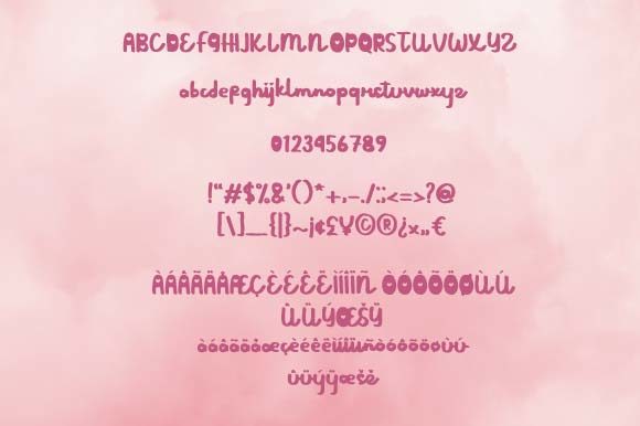 Love Drama Font PNG with transparent background - Preview 4