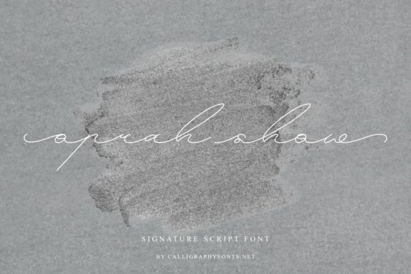 Oprah Show Font PNG with transparent background - Preview 1