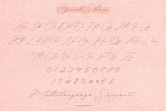 Oprah Show Font PNG with transparent background - Preview 4