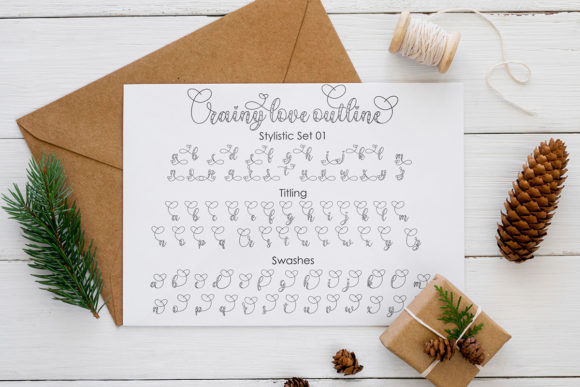 Rainy Love Font PNG with transparent background - Preview 6