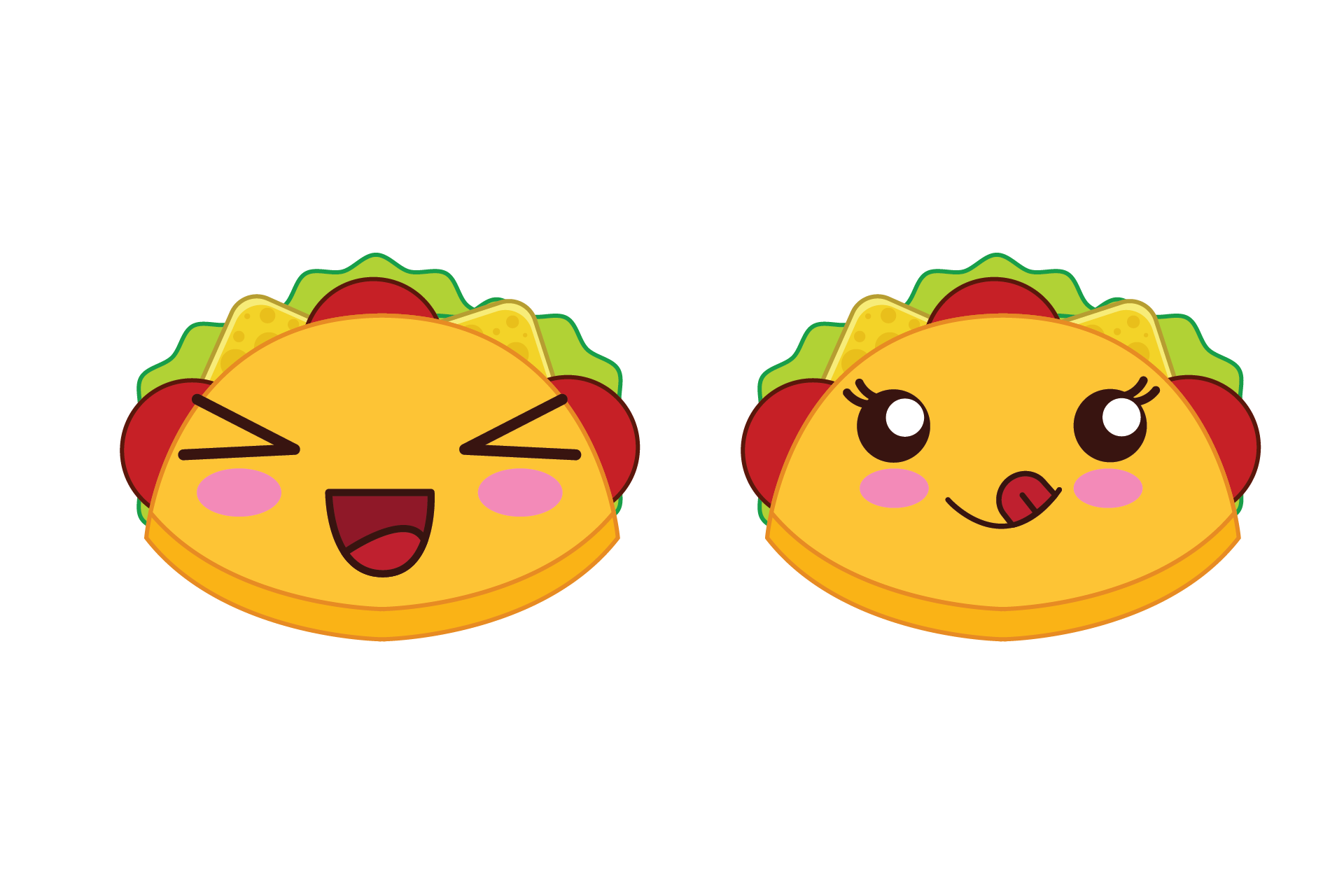 Kawaii Burger Fast Food Illustration
