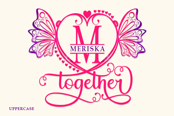 Belle Monogram Font - Preview 1