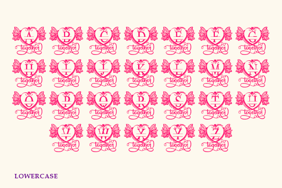 Belle Monogram Font - Preview 4
