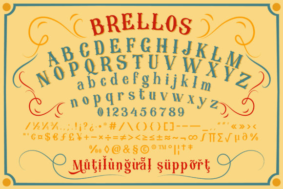 Brellos Font - Preview 1