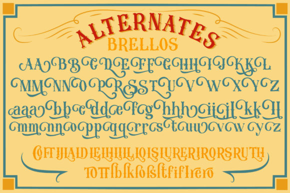 Brellos Font - Preview 2
