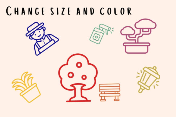 Gardening Icons Font - Preview 2