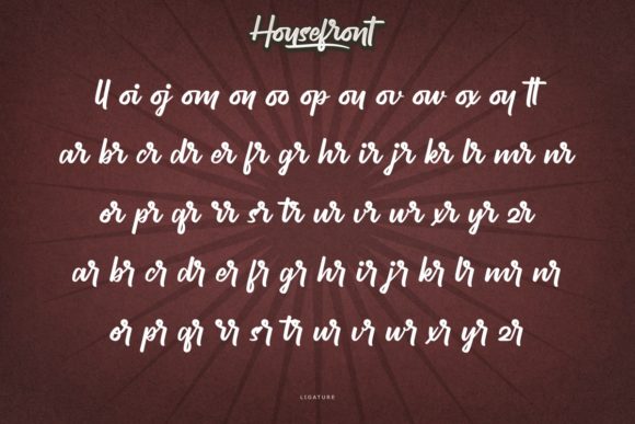 Housefront Font - Preview 6