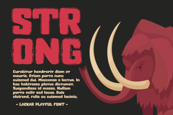 Laekar Font PNG with transparent background - Preview 4