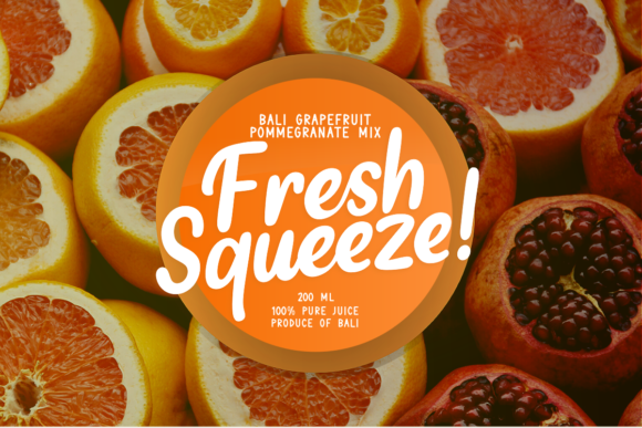 Lemonade Party Font PNG with transparent background - Preview 6