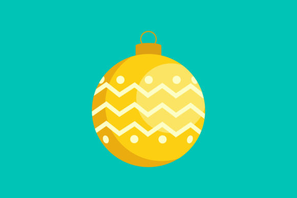 Yellow Lamp Ball Christmas Icon