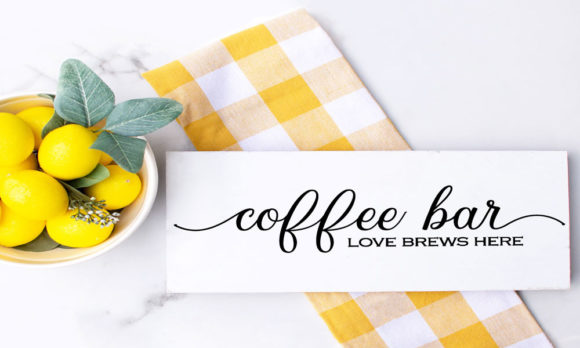 Coffee Bar Svg Love Brews Here Svg Dxf
