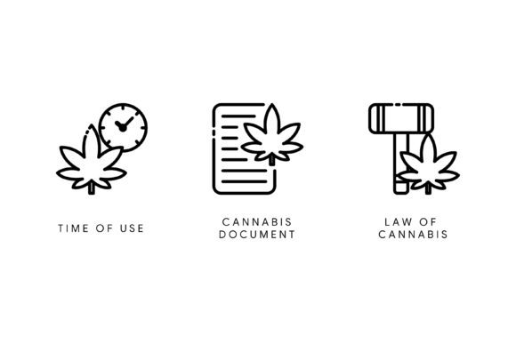 Cannabis Icon Set Graphic by noory.shopper · Creative Fabrica