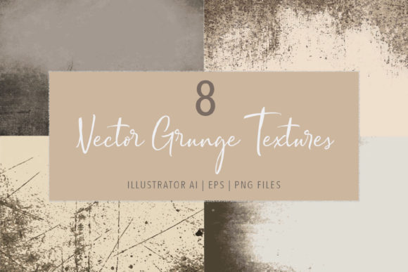 8 Vector Grunge Distressed Textures