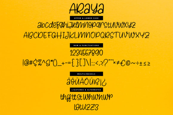 Araya Font - Preview 5