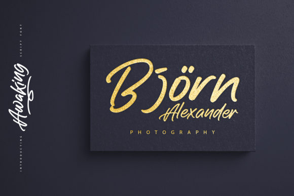 Awaking Font - Preview 1